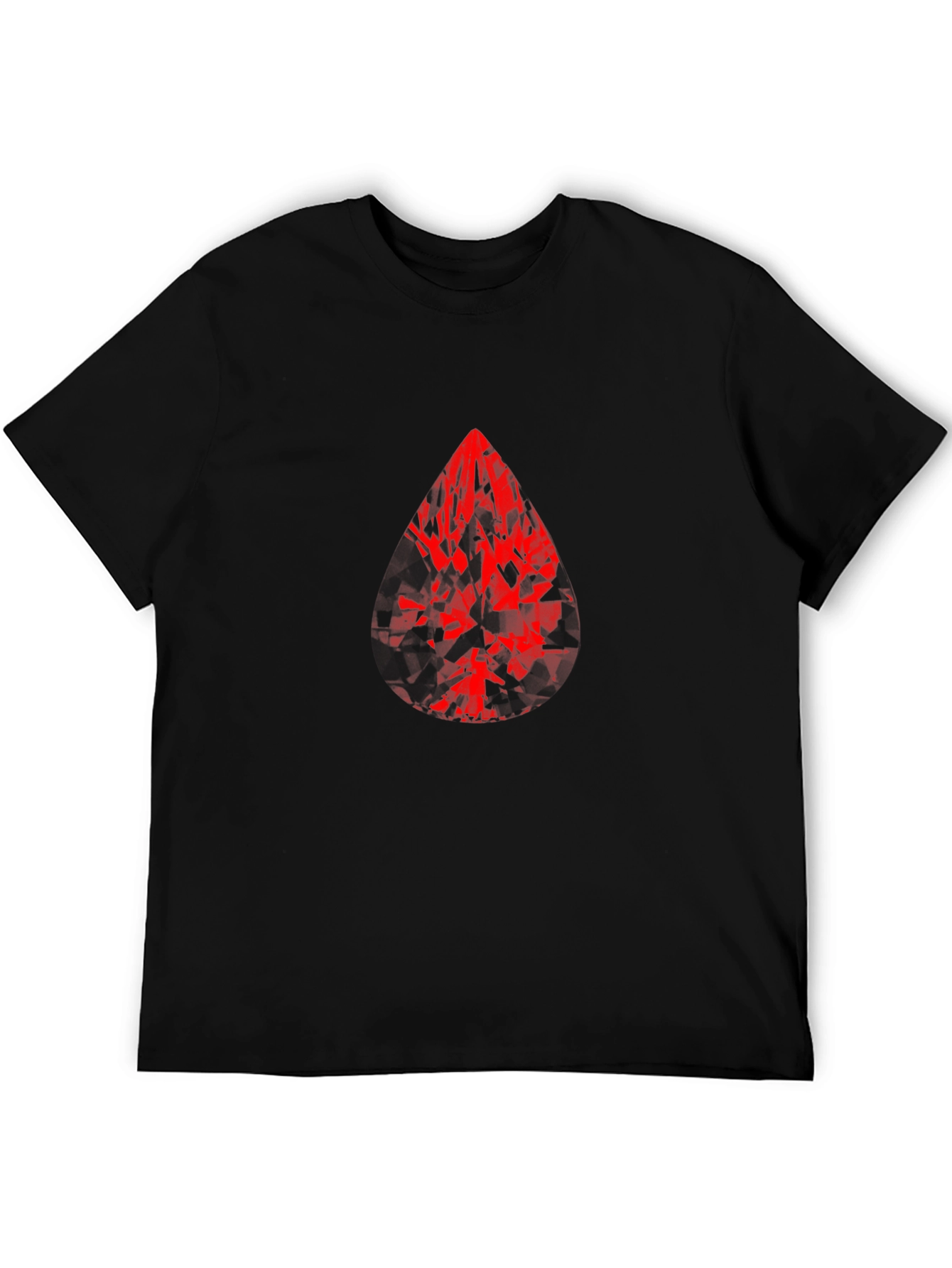 Red Gem Graphic Print T-Shirt - Bold Style