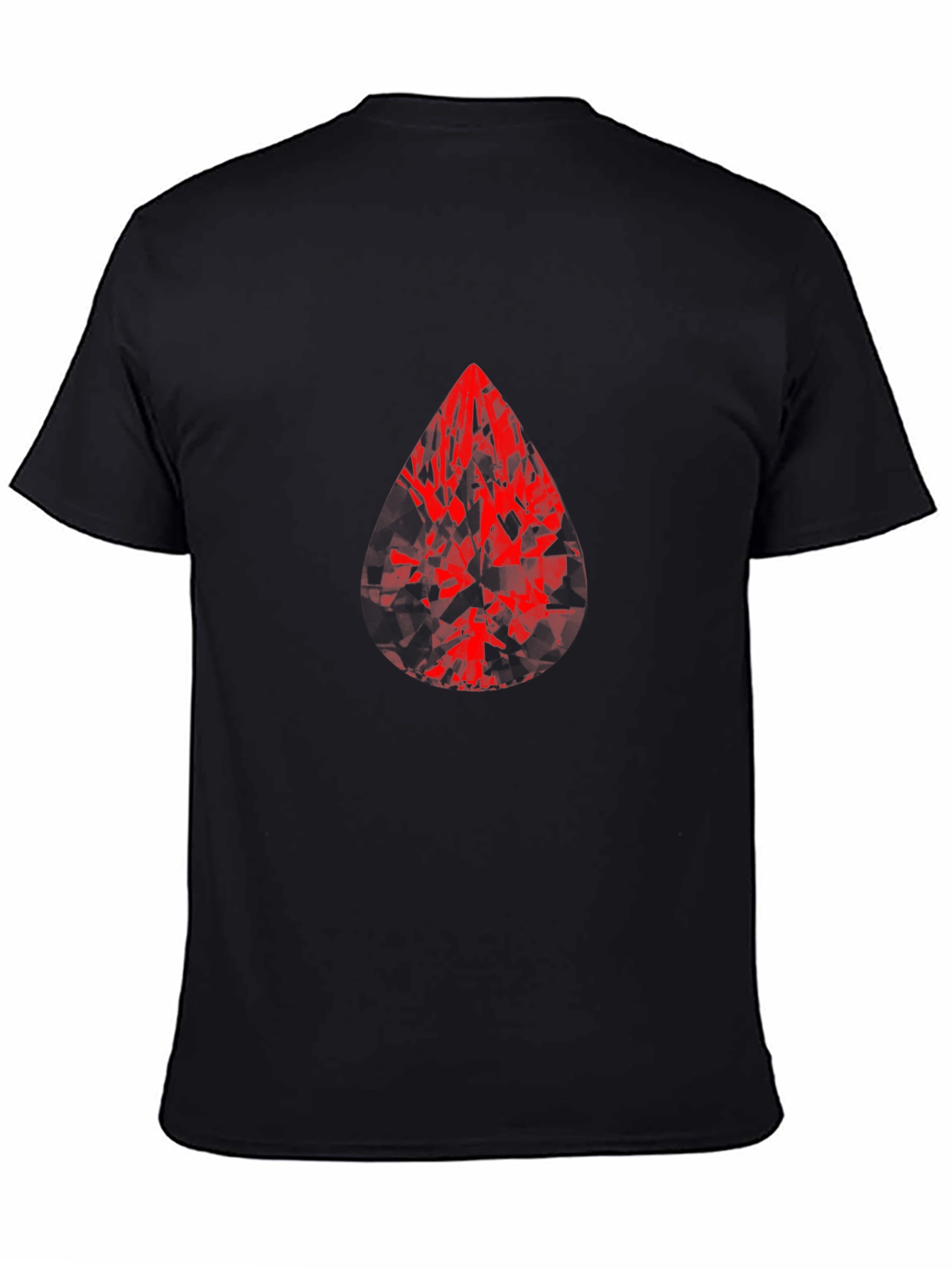 Red Gem Graphic Print T-Shirt - Bold Style