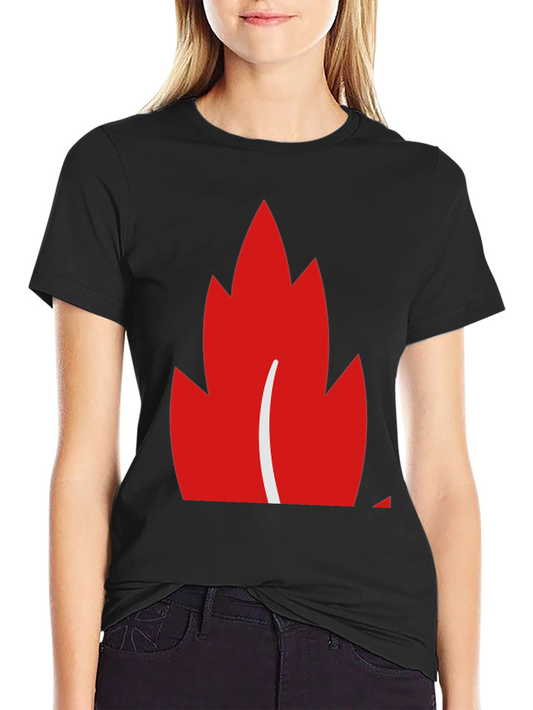 Maple Leaf Graphic Tee - Black Casual Shirt
