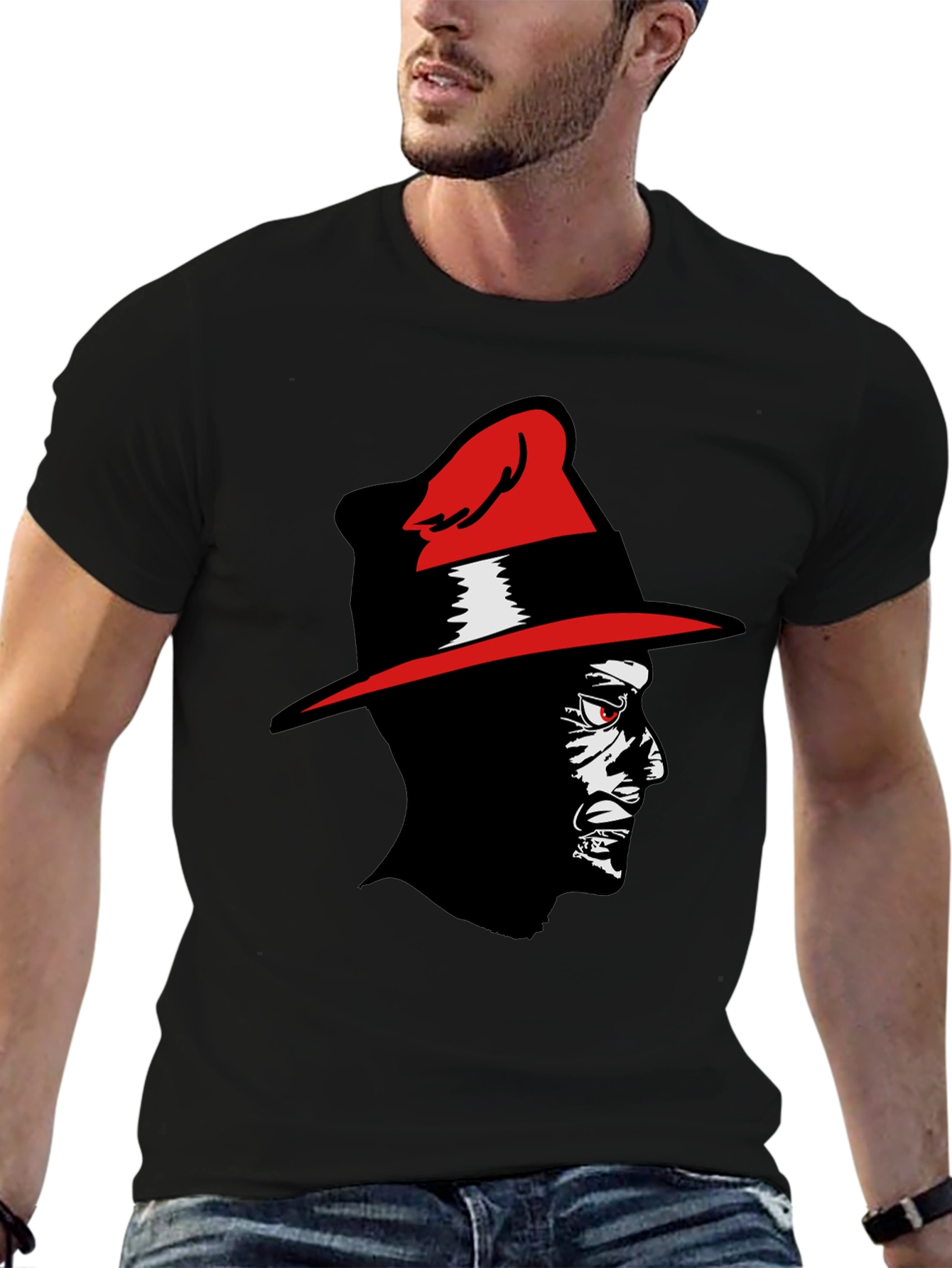 Red-Hat Man Graphic Tee