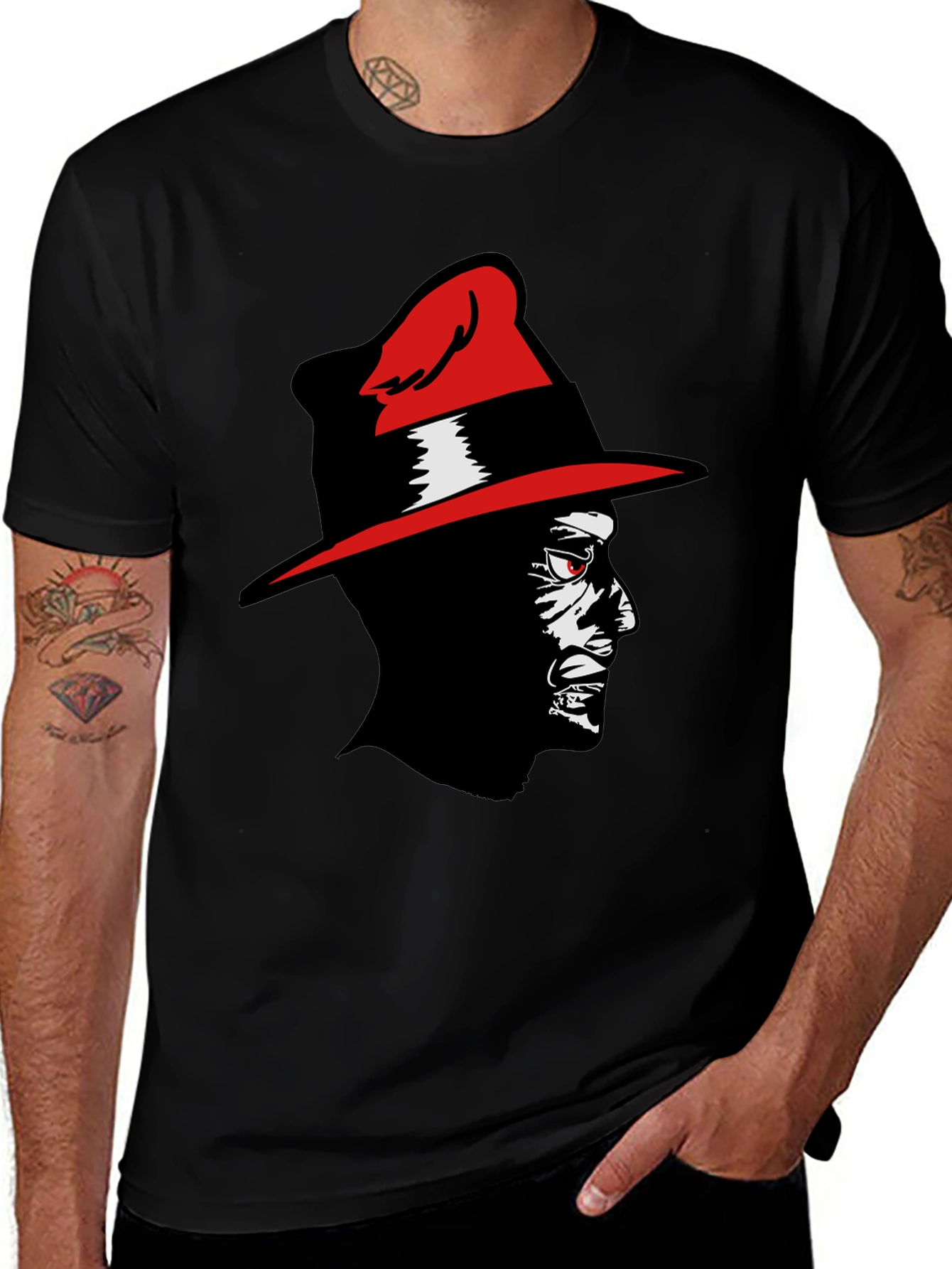 Red-Hat Man Graphic Tee