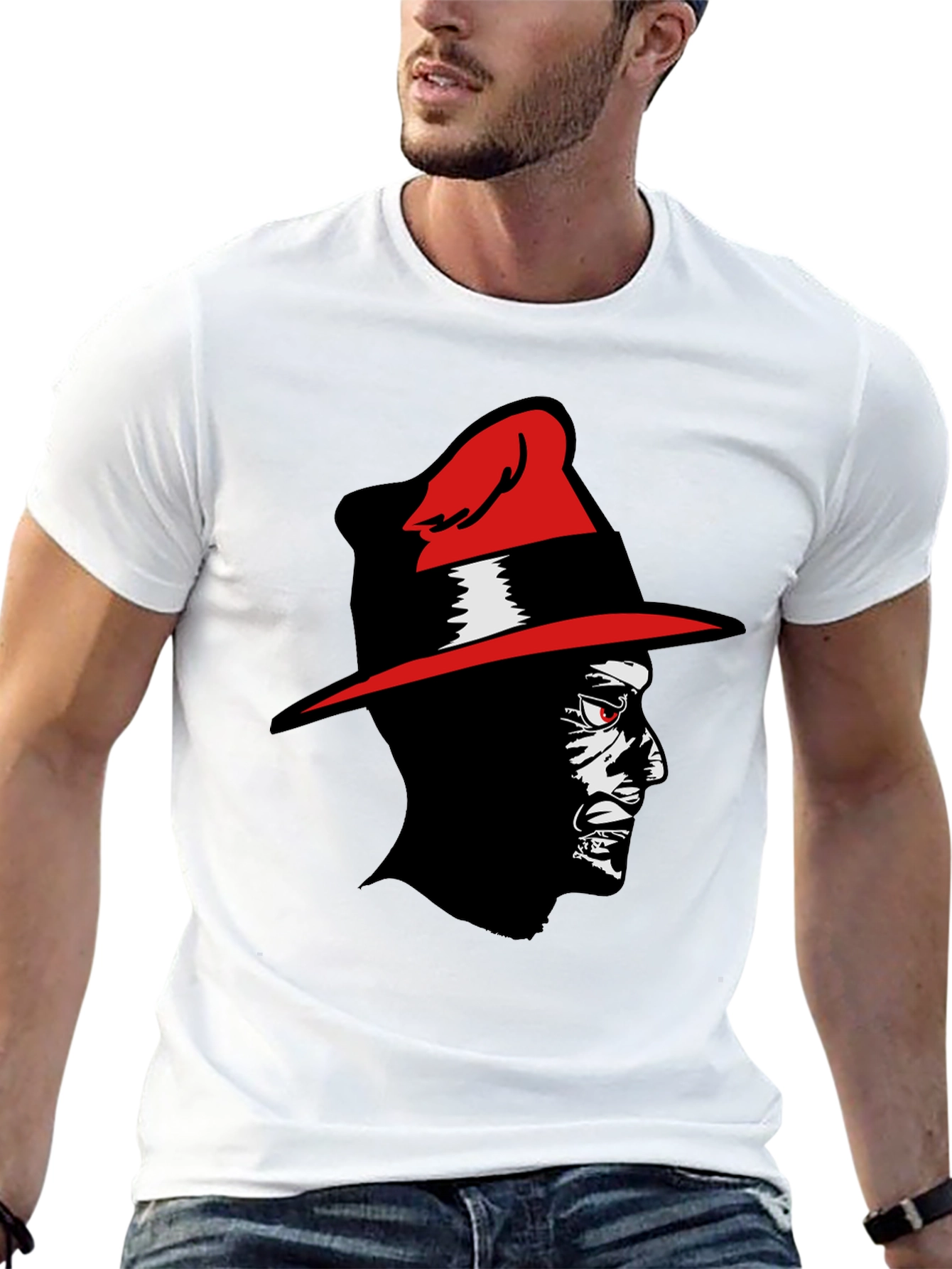 Red-Hat Man Graphic Tee