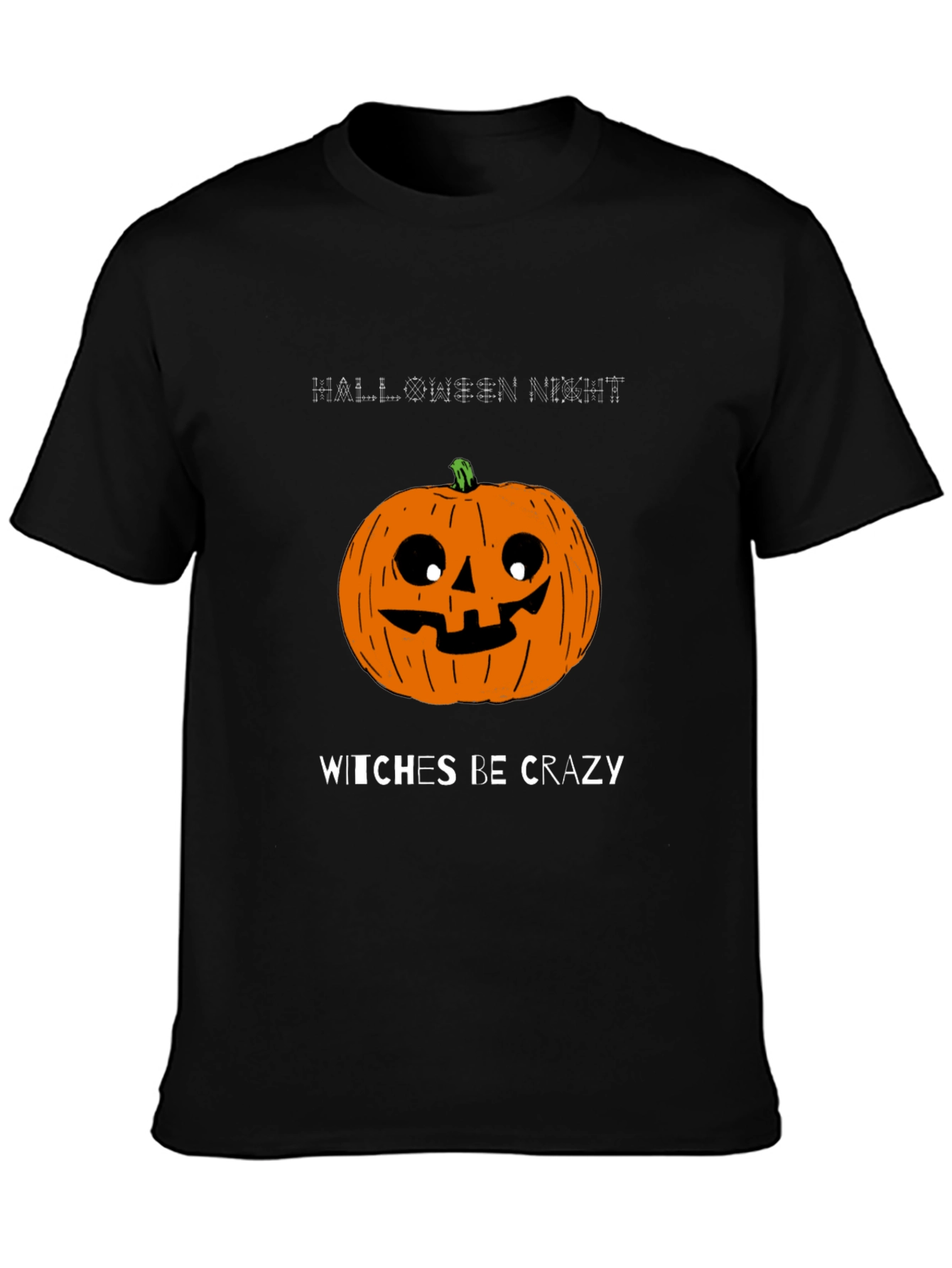 Halloween Pumpkin T-Shirt - Witches Be Crazy