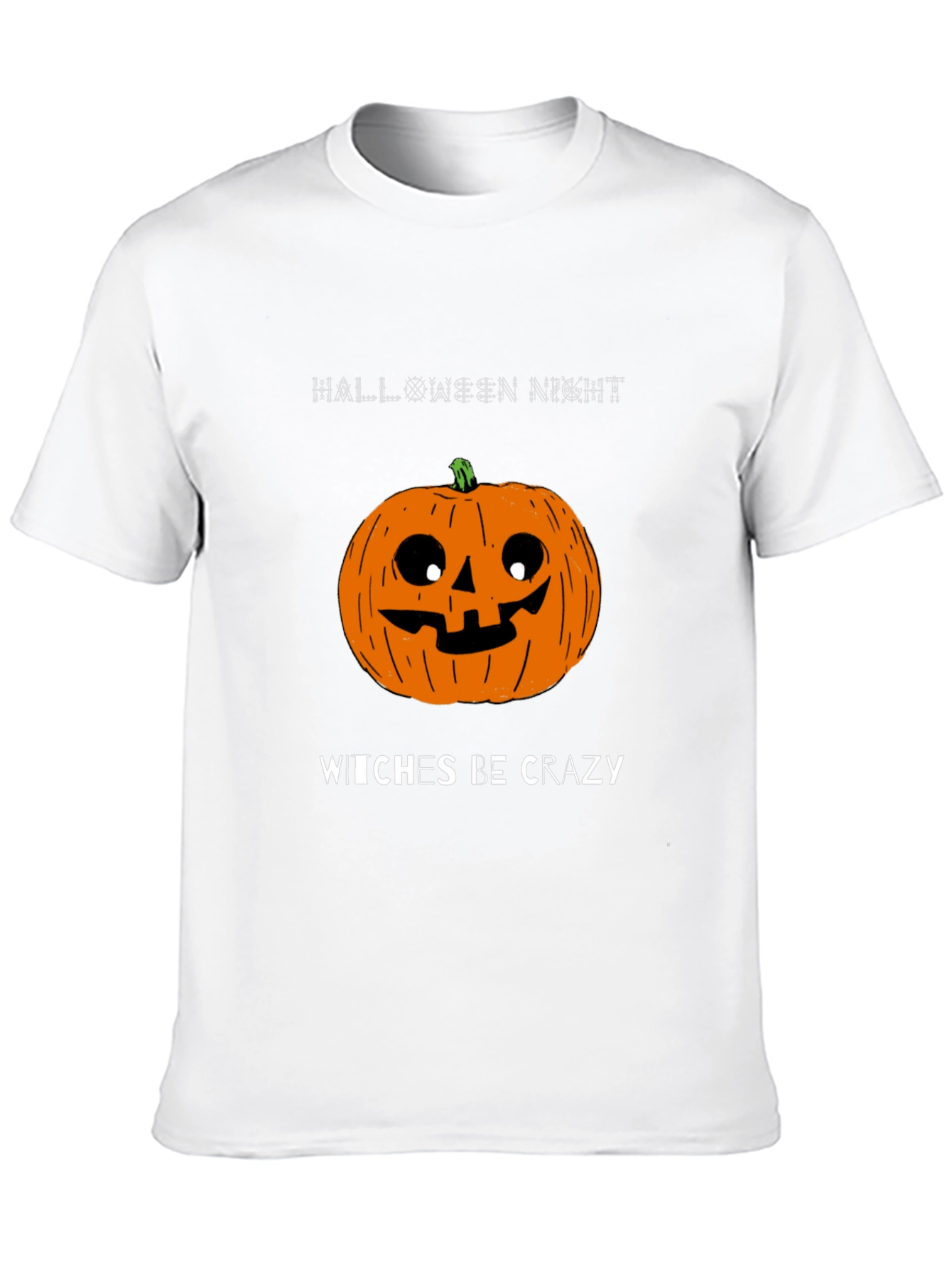 Halloween Pumpkin T-Shirt - Witches Be Crazy