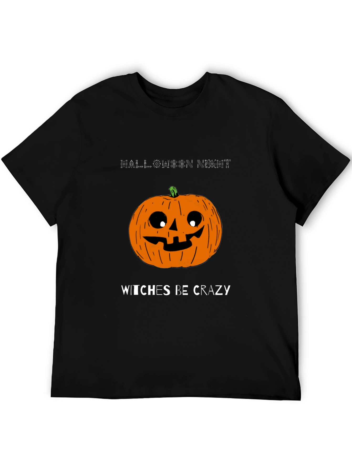 Halloween Pumpkin T-Shirt - Witches Be Crazy