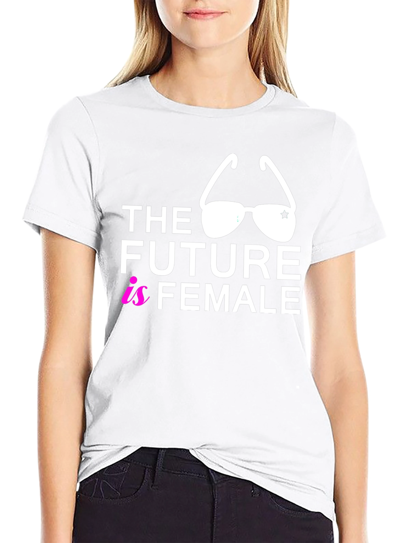 The Future is Female Graphic Tee - Black