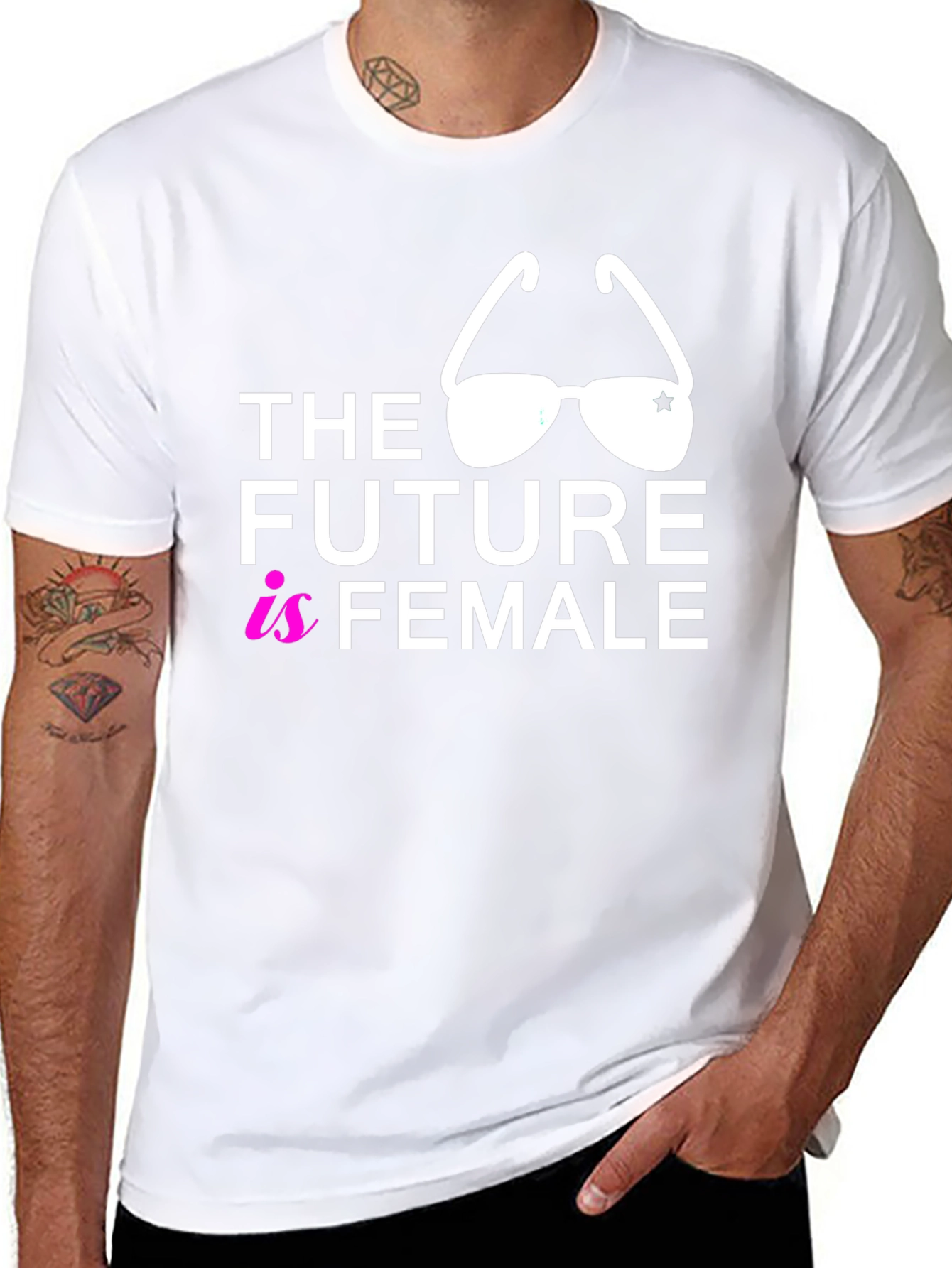 The Future is Female Graphic Tee - Black