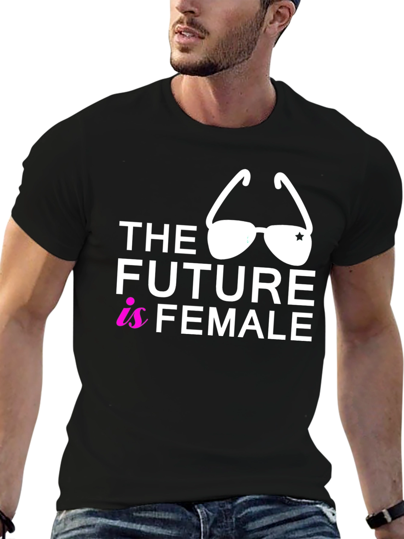 The Future is Female Graphic Tee - Black