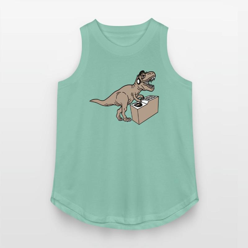 Roaring DJ Dinosaur T. Rex Dino Mixing Music Party