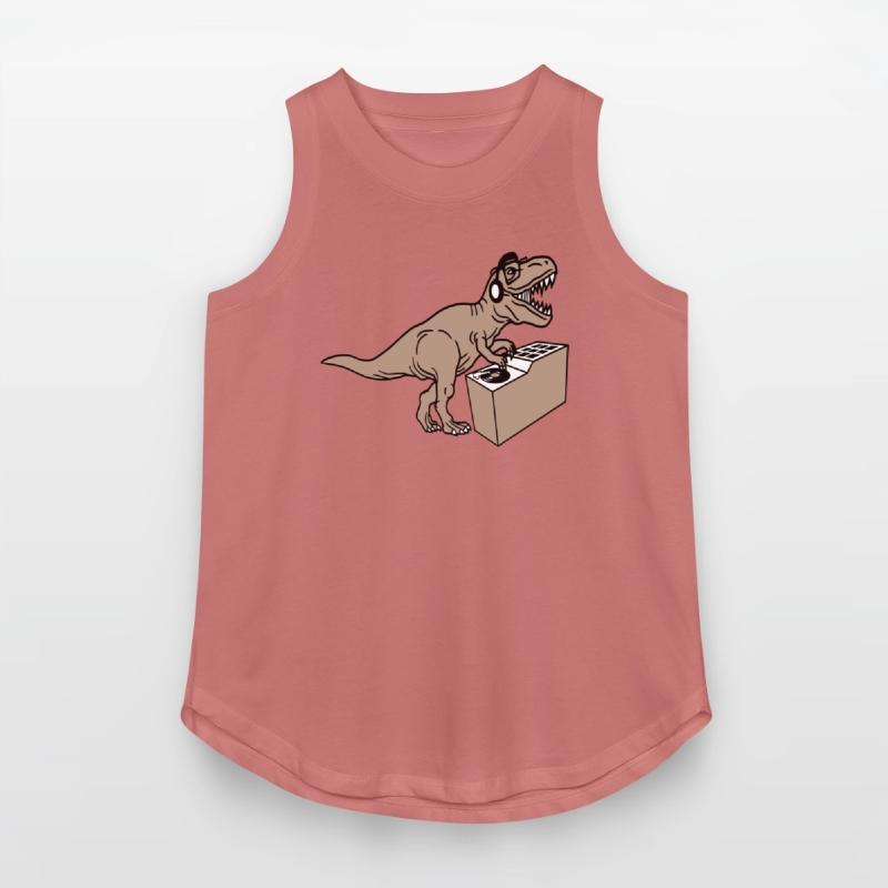 Roaring DJ Dinosaur T. Rex Dino Mixing Music Party