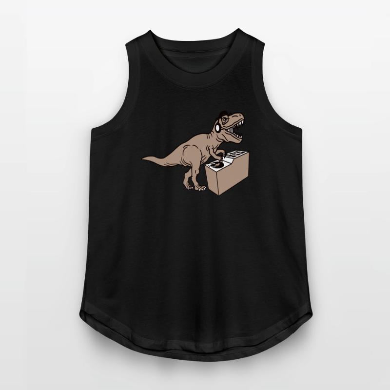 Roaring DJ Dinosaur T. Rex Dino Mixing Music Party
