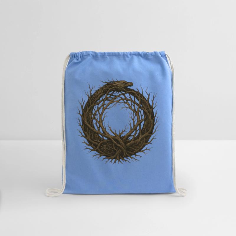 Rooted Ouroboros Nature Symbol