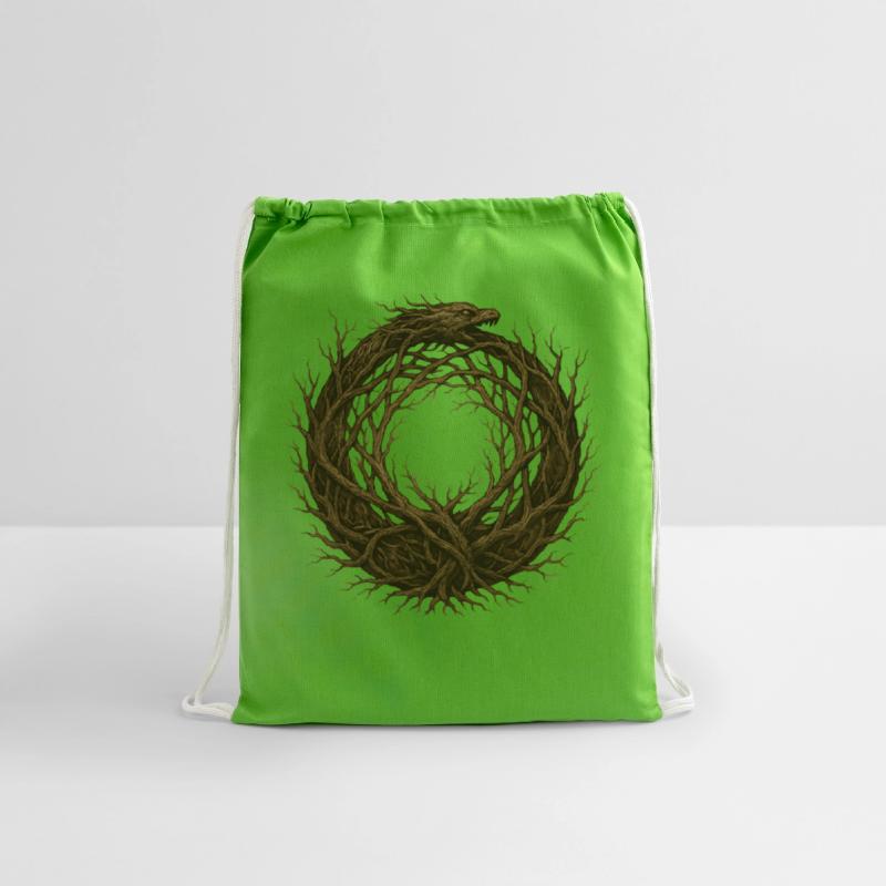 Rooted Ouroboros Nature Symbol