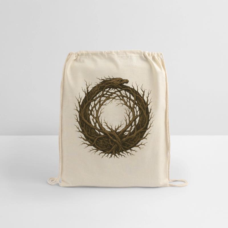 Rooted Ouroboros Nature Symbol