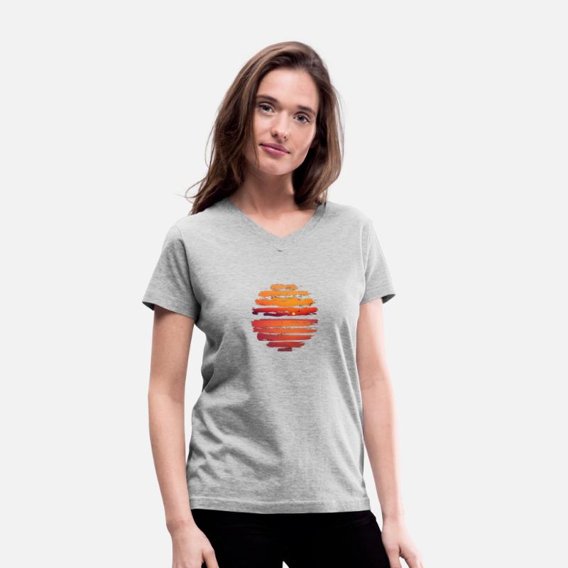 Round Retro Sunset
