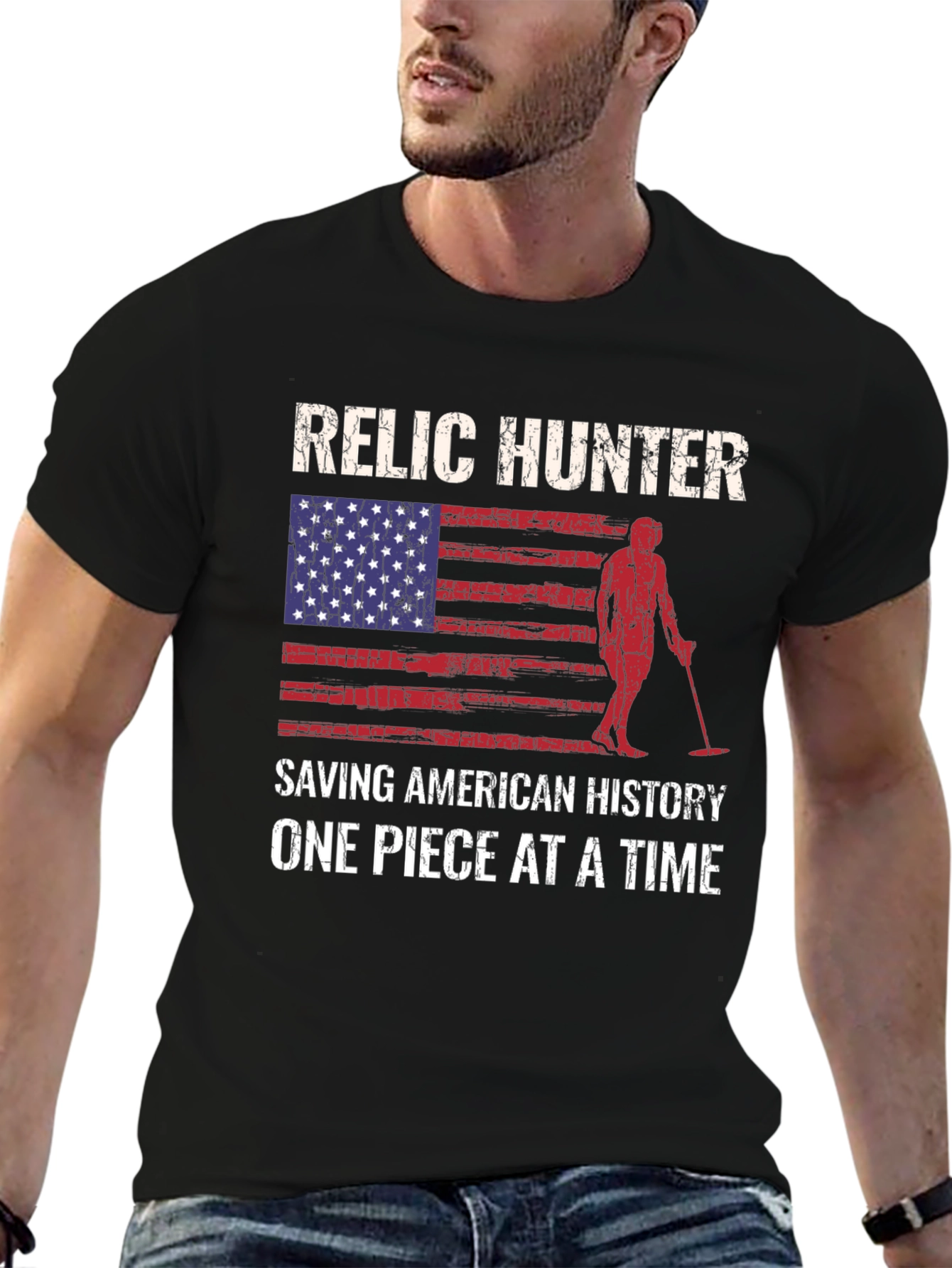 Relic Hunter American Flag T-Shirt