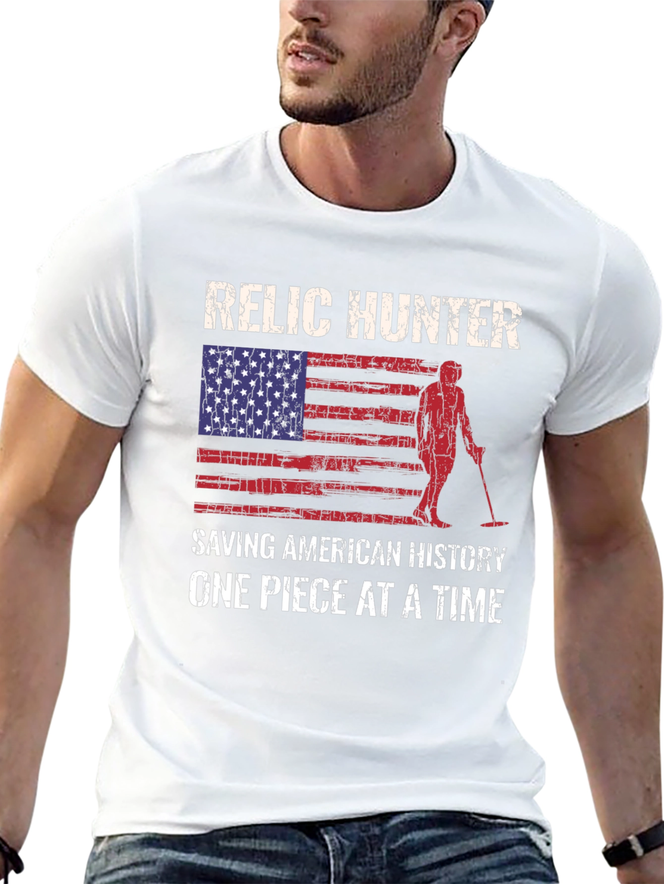 Relic Hunter American Flag T-Shirt