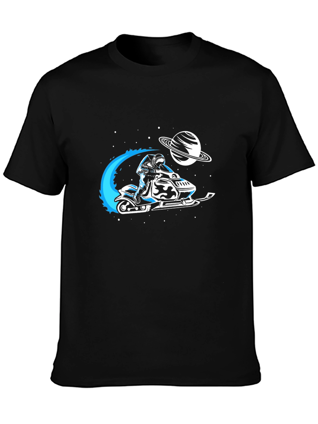 Space Snowmobile Graphic Tee - Ride Beyond Earth!