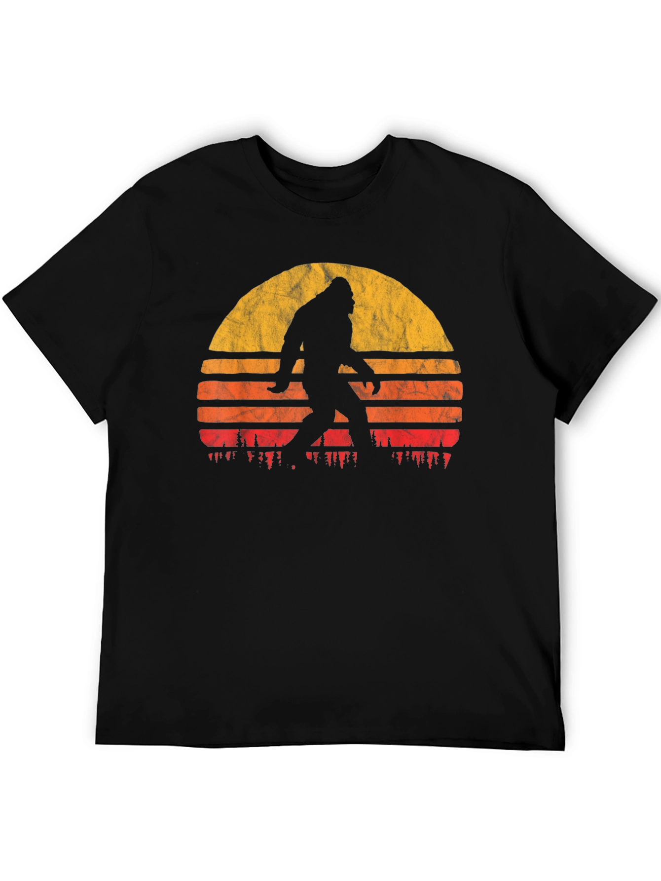Bigfoot Sunset Graphic Tee - Mens Black T-Shirt