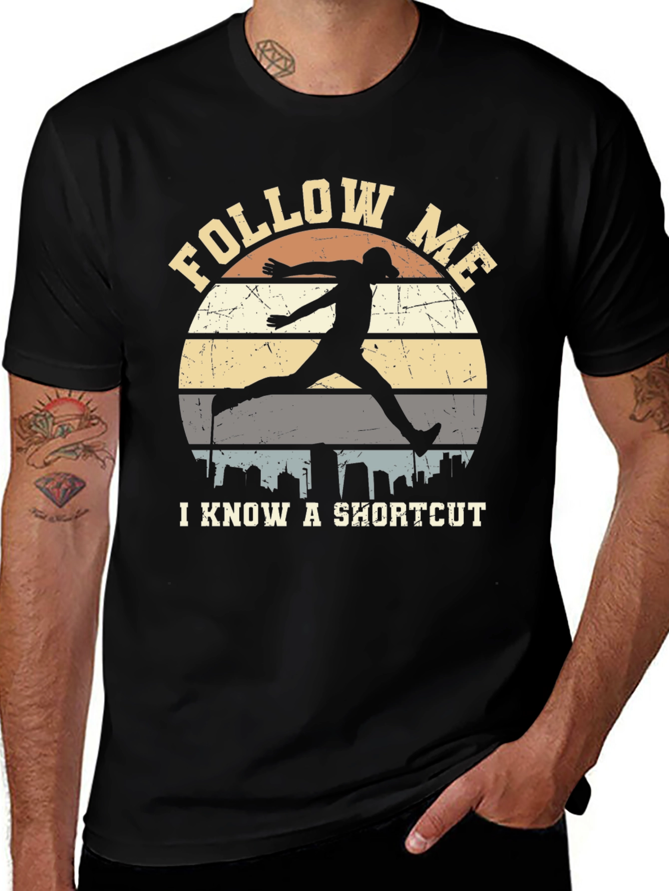 Follow Me Shortcut Graphic Tee