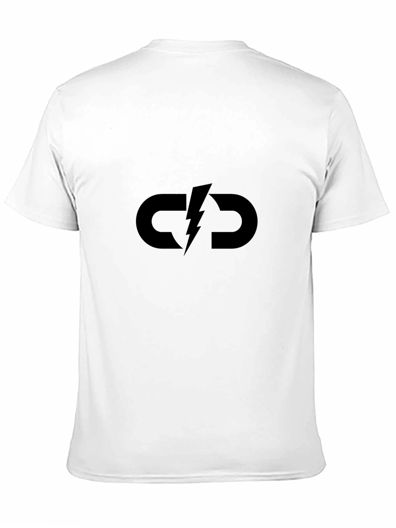Black Lightning Bolt Graphic T-Shirt