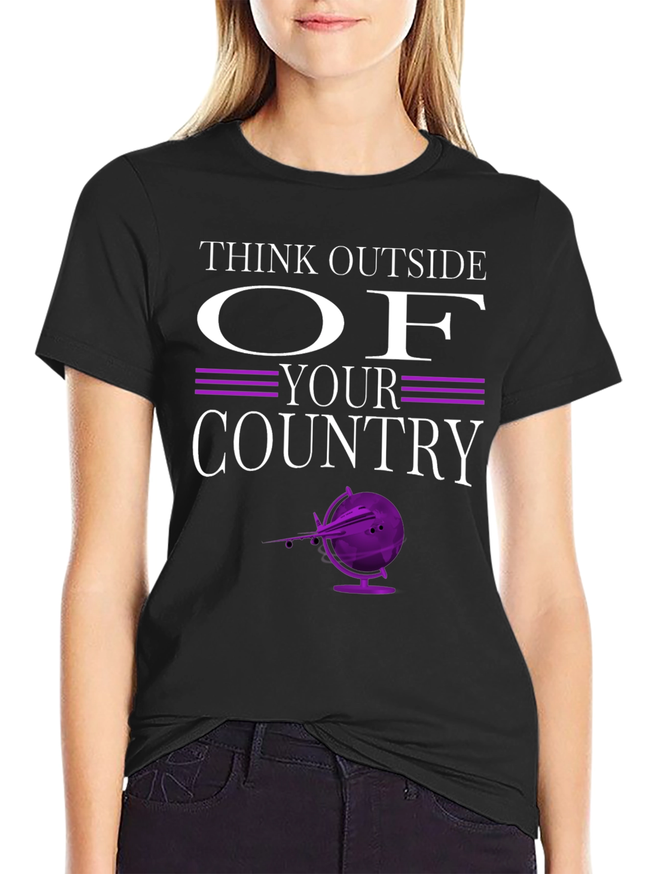 Think Outside Your Country Graphic T-Shirt