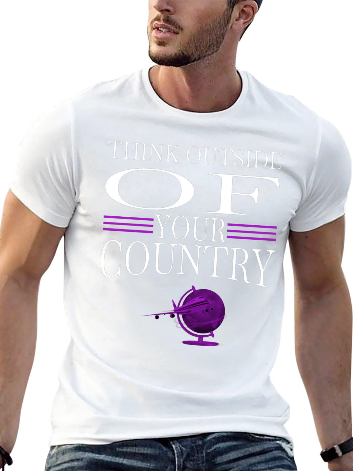 Think Outside Your Country Graphic T-Shirt