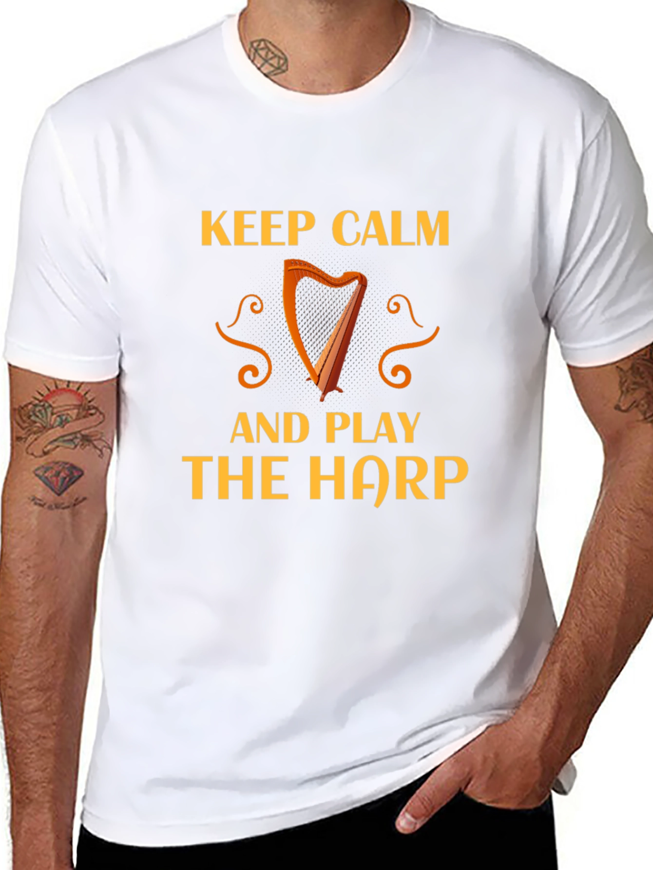 Keep Calm and Play The Harp T-Shirt