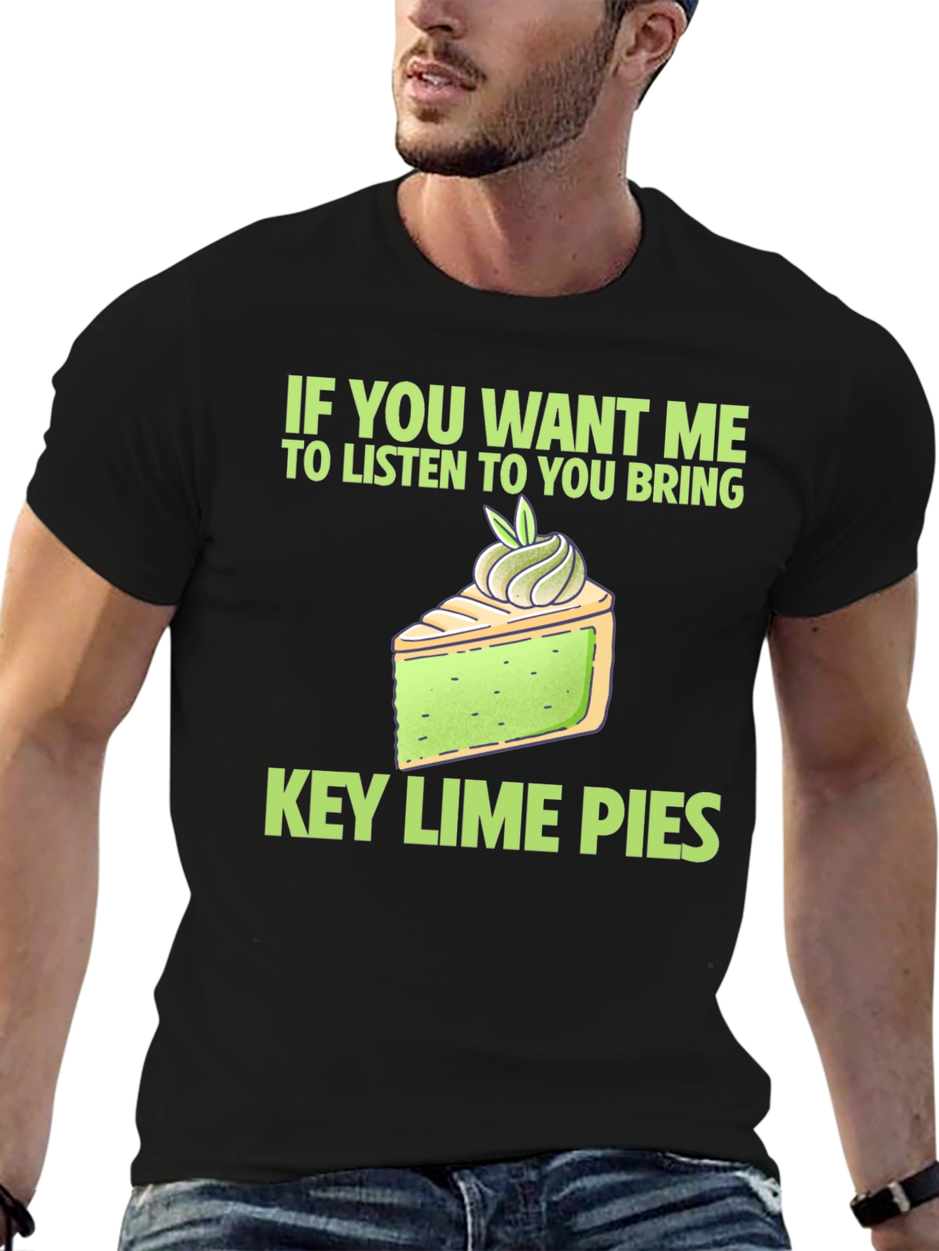 Key Lime Pie Lover T-Shirt - Funny Dessert Tee