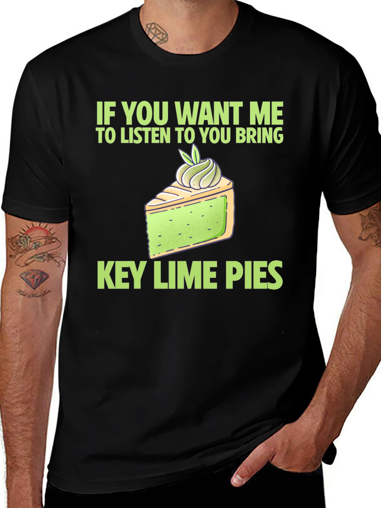Key Lime Pie Lover T-Shirt - Funny Dessert Tee