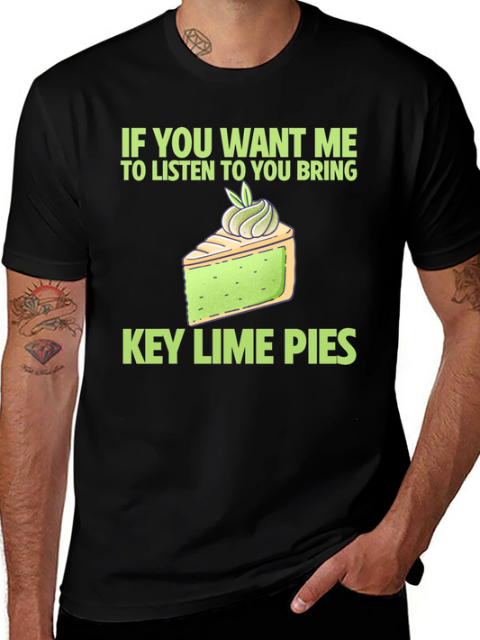 Key Lime Pie Lover T-Shirt - Funny Dessert Tee