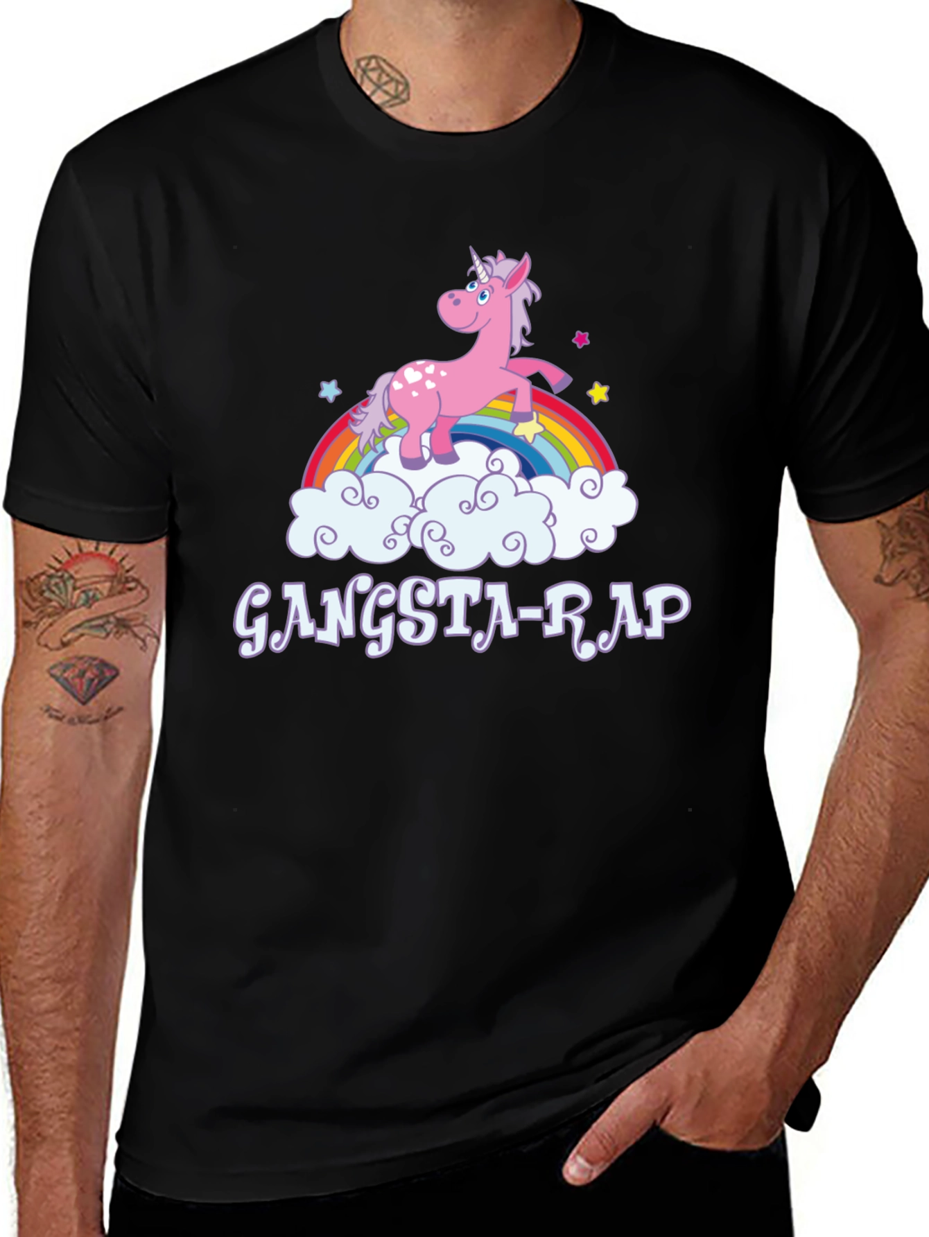 Gangsta-Rap Unicorn T-Shirt