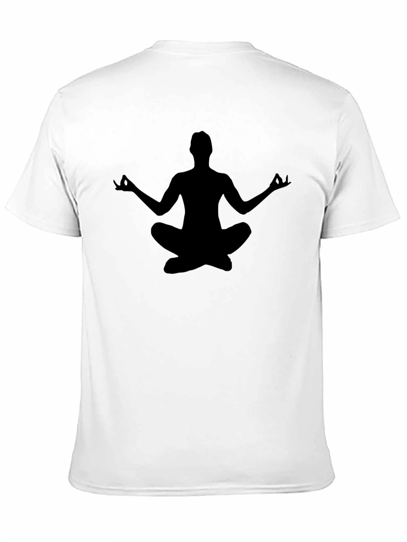 Yoga Silhouette Black T-Shirt