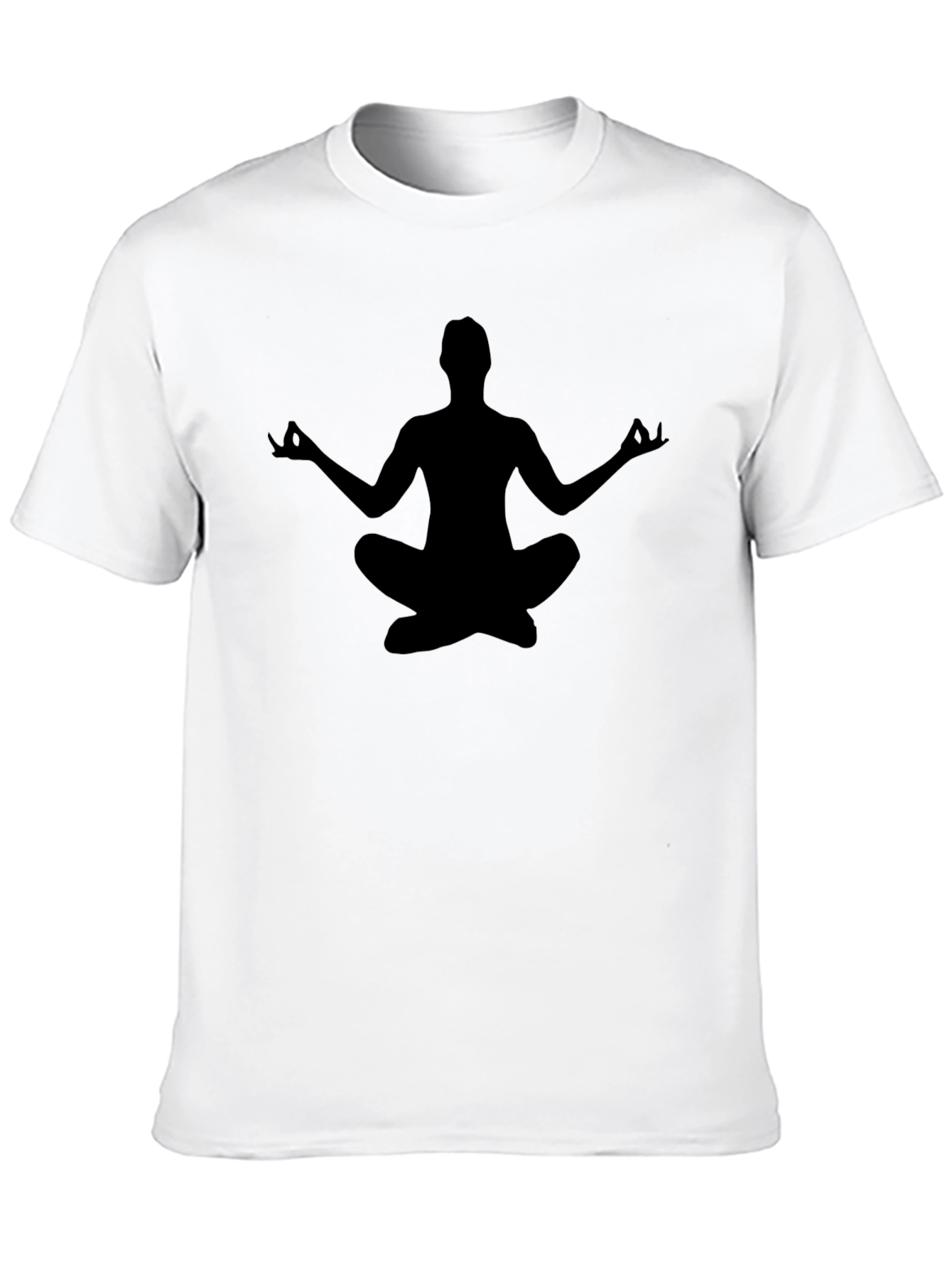 Yoga Silhouette Black T-Shirt