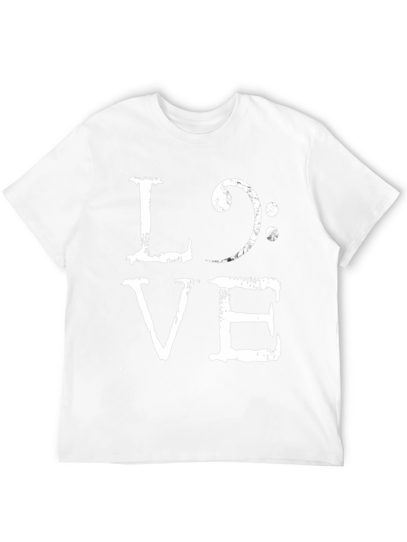 LOVE Music T-Shirt: Bass Clef Graphic Tee