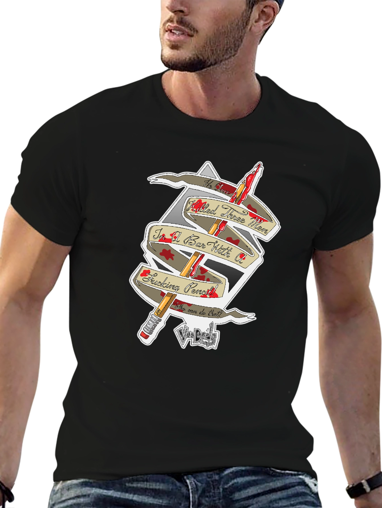 Baba Yaga Pencil T-Shirt