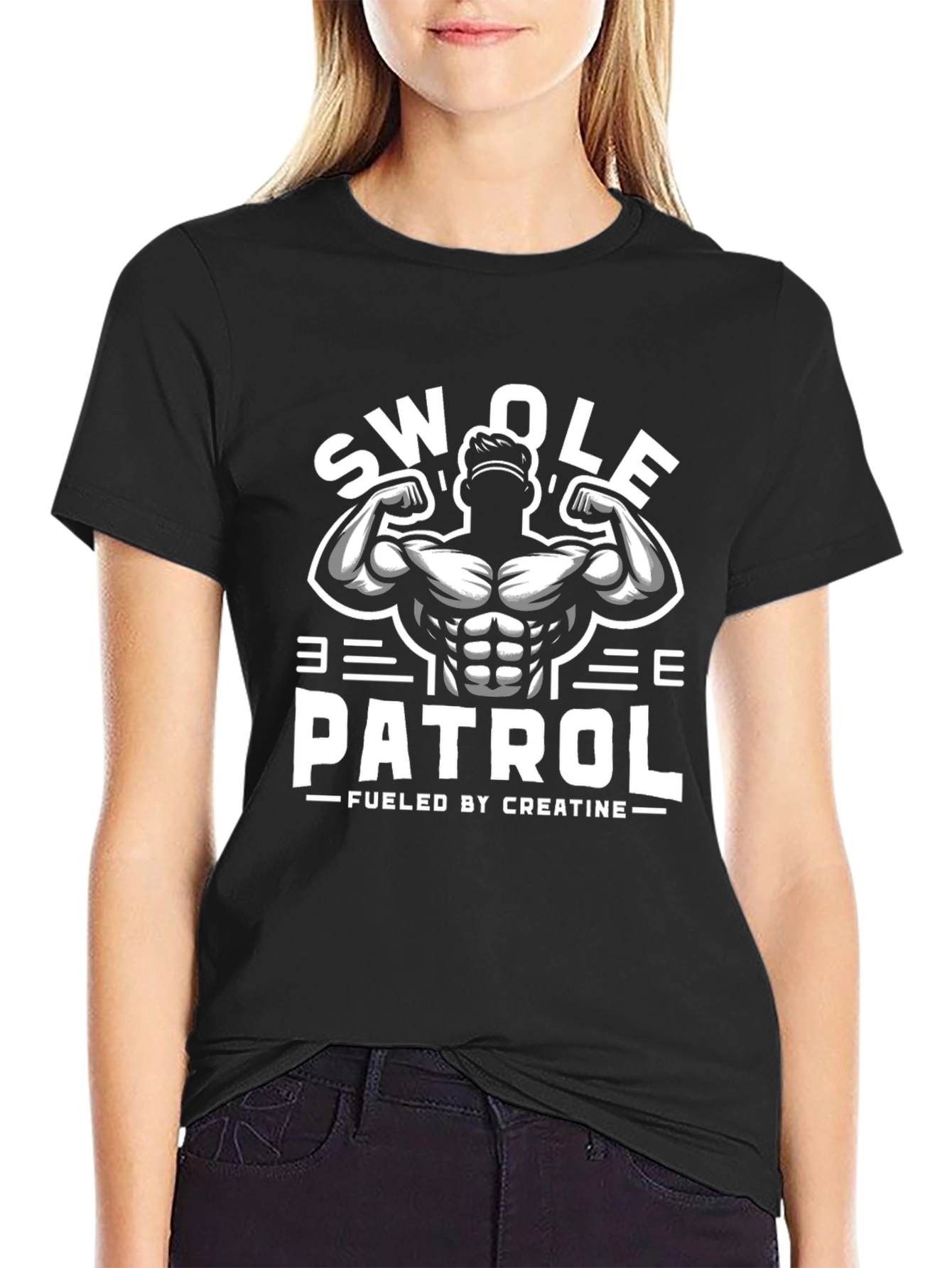 Swole Patrol T-Shirt - Fueled by Creatine