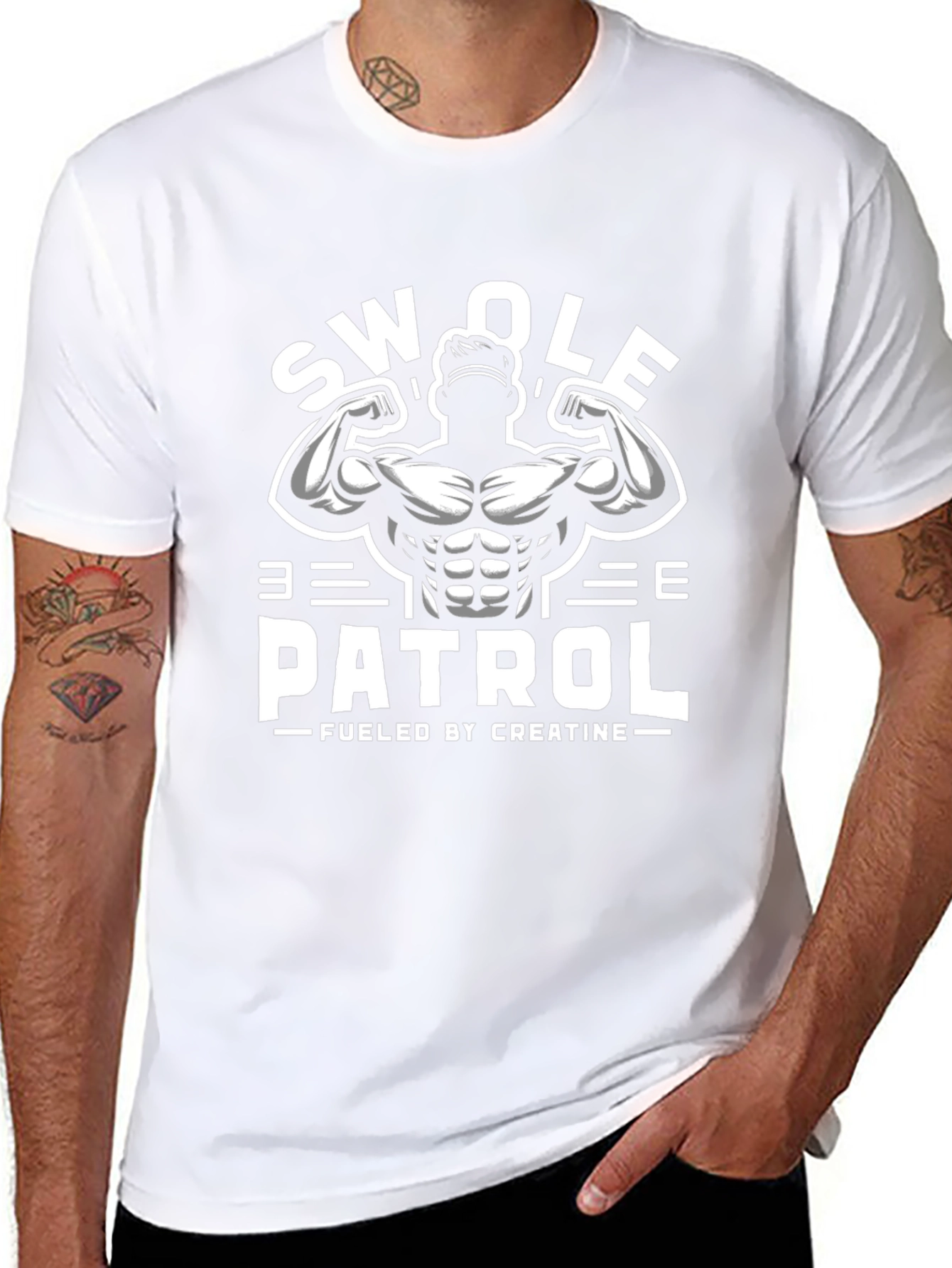 Swole Patrol T-Shirt - Fueled by Creatine