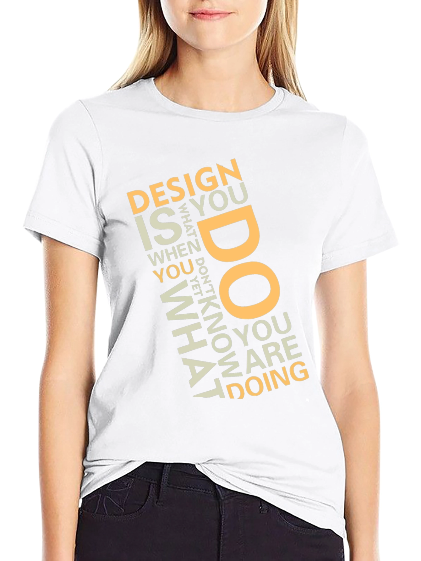Design What You Do Black Graphic Tee