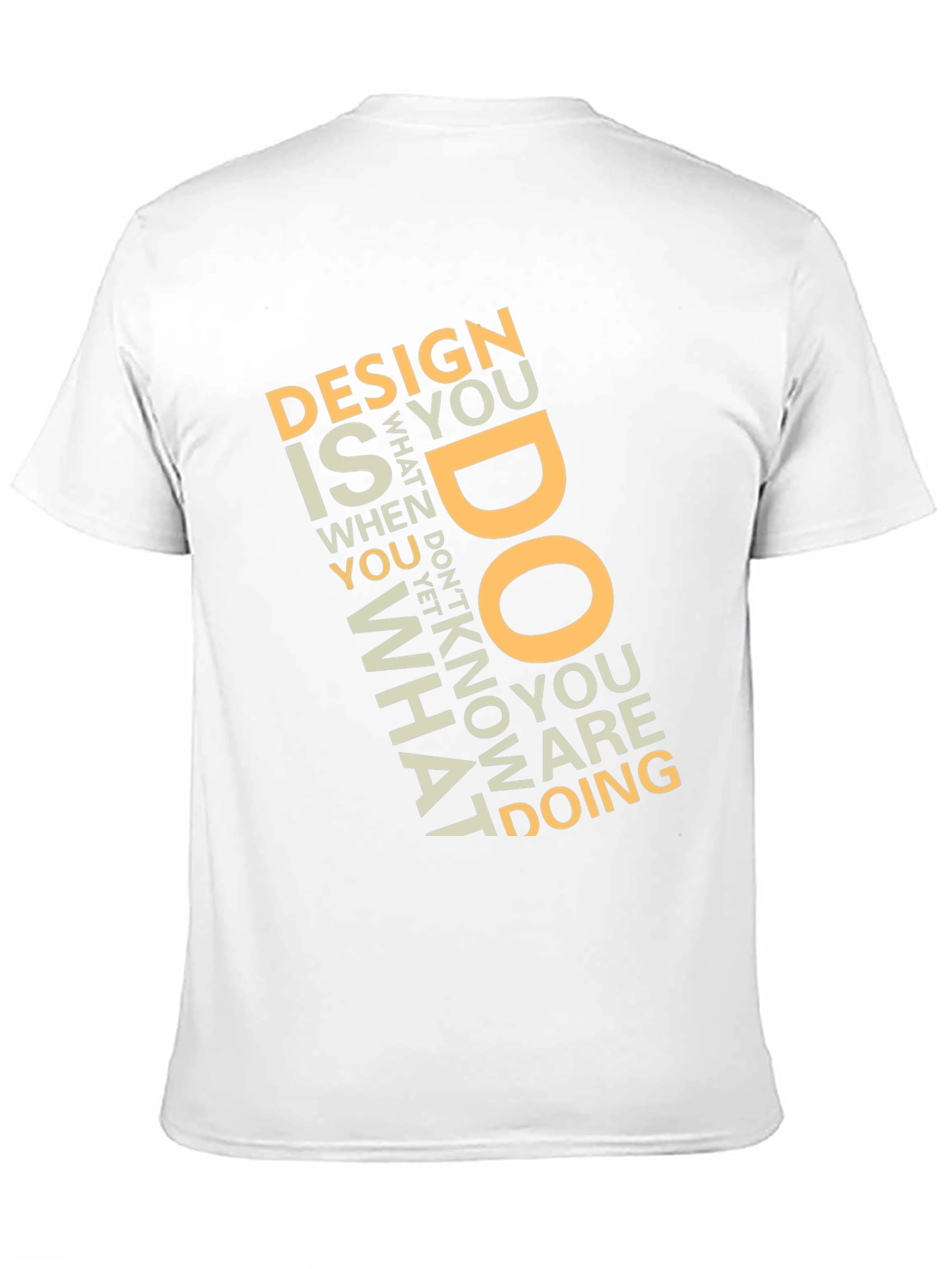 Design What You Do Black Graphic Tee
