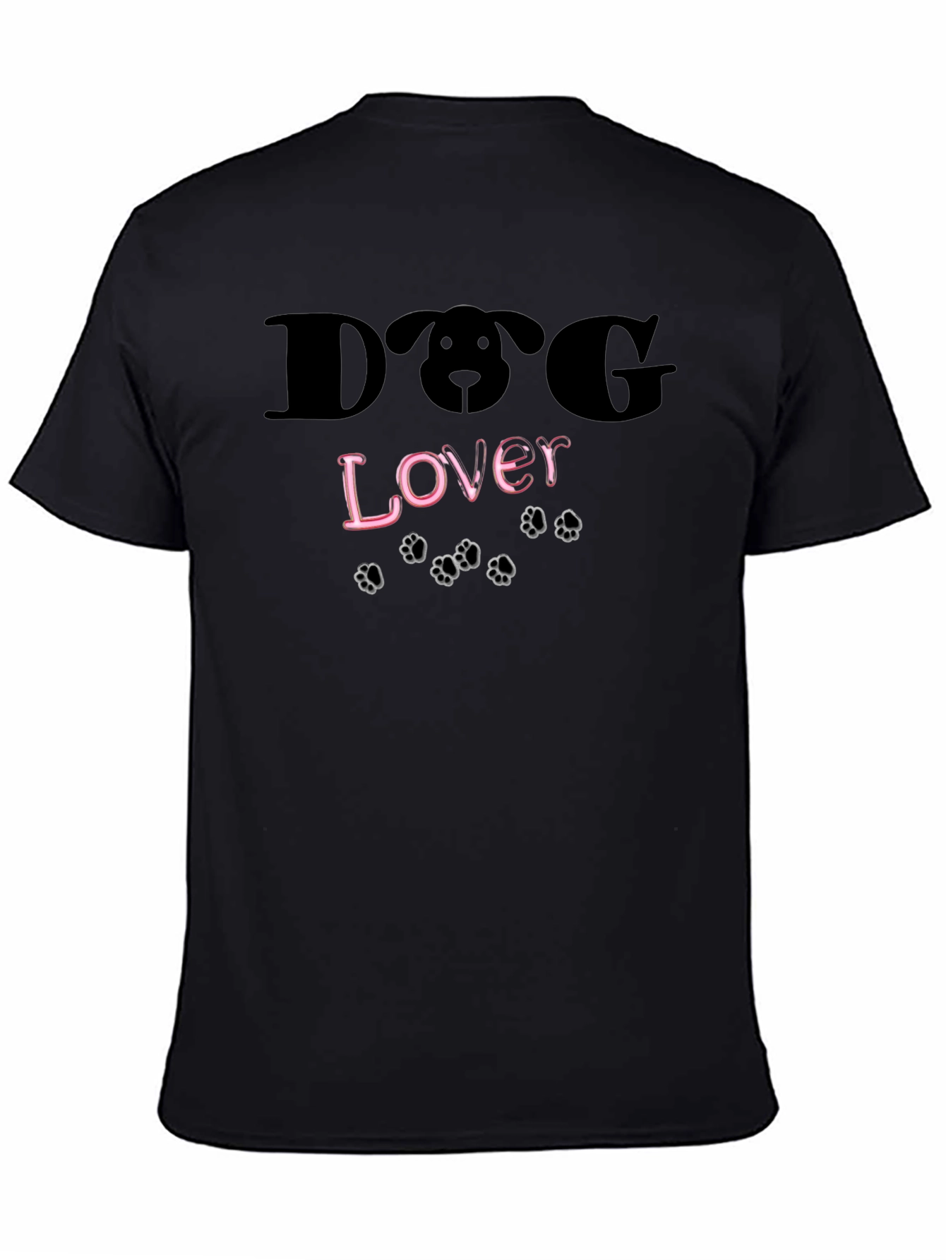 Dog Lover T-Shirt - Black Cute Puppy Design