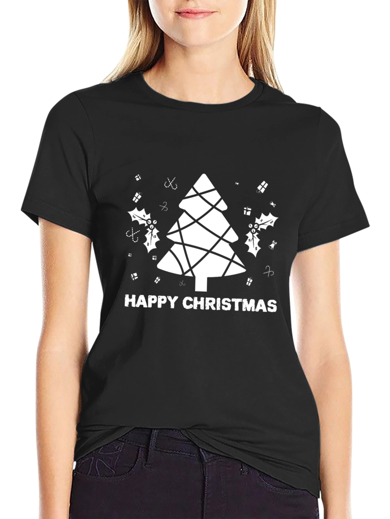 Festive Christmas Tree Graphic Tee