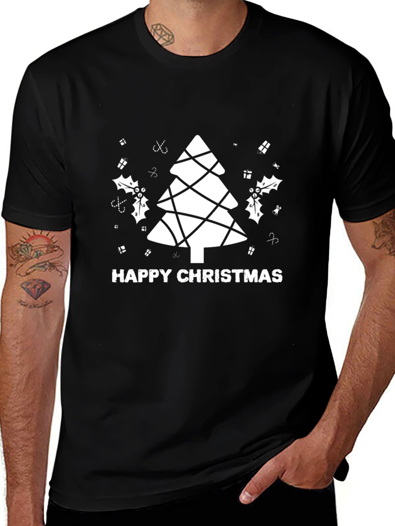 Festive Christmas Tree Graphic Tee