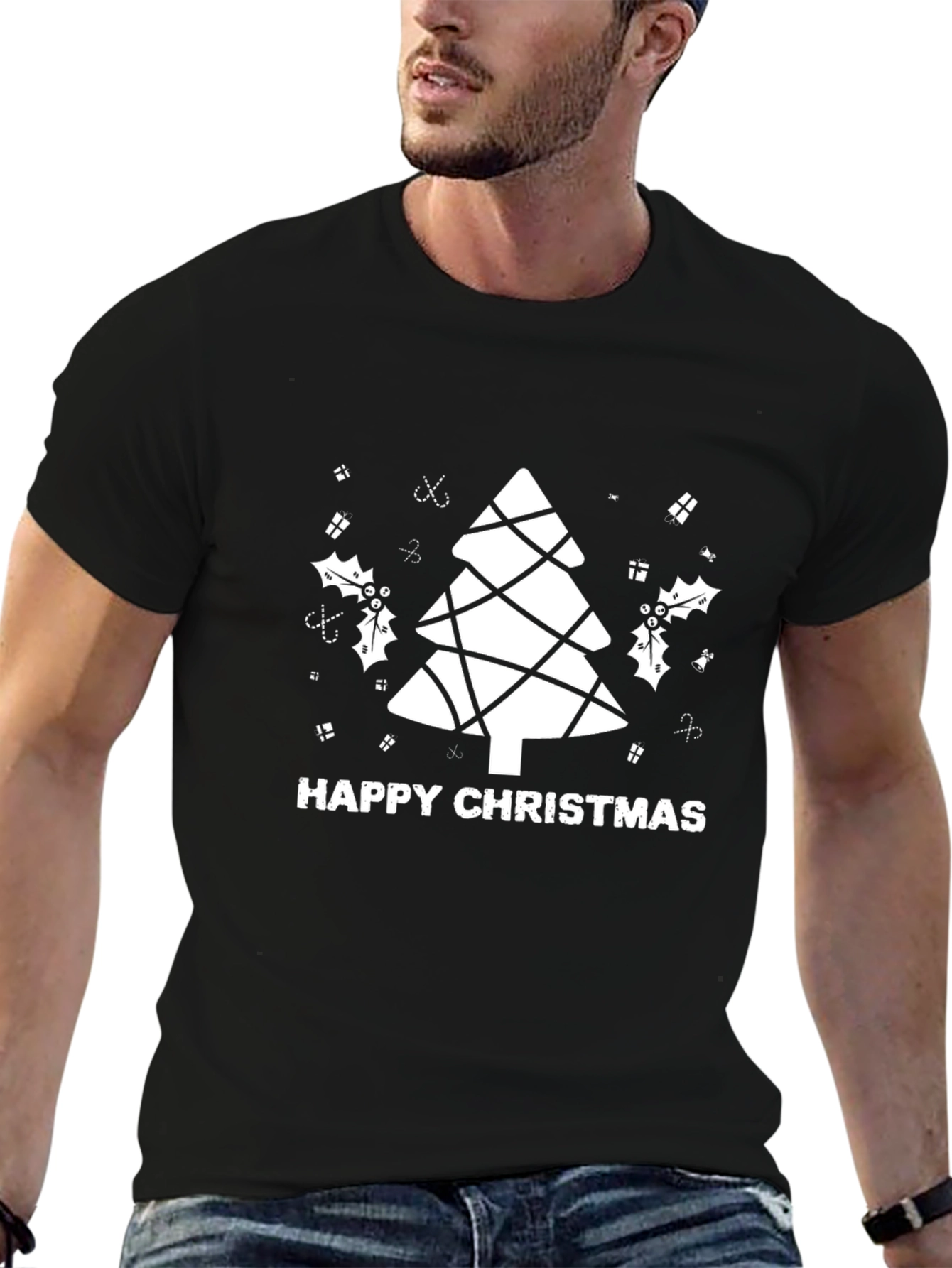 Festive Christmas Tree Graphic Tee