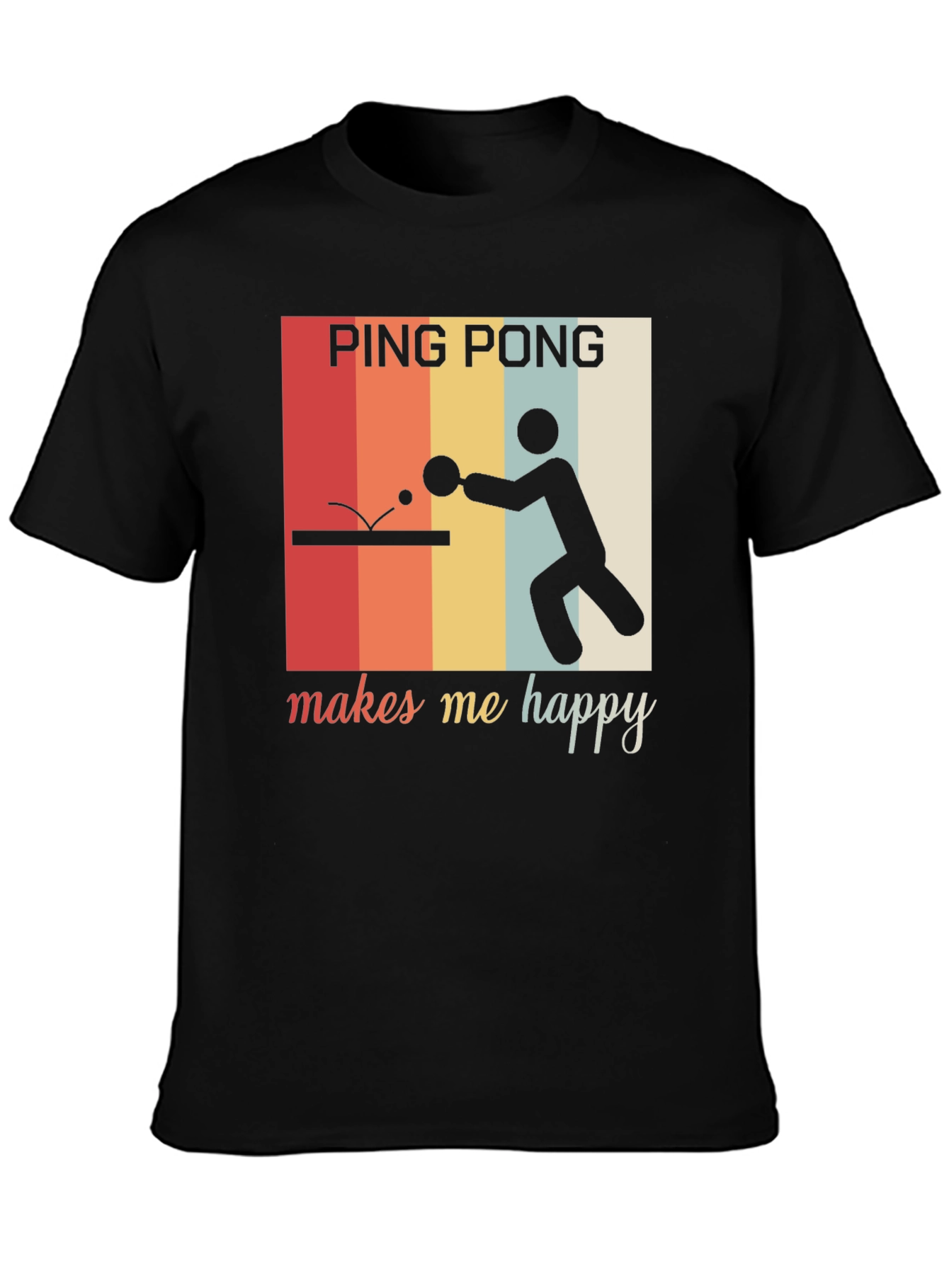 Ping Pong Makes Me Happy Graphic Tee