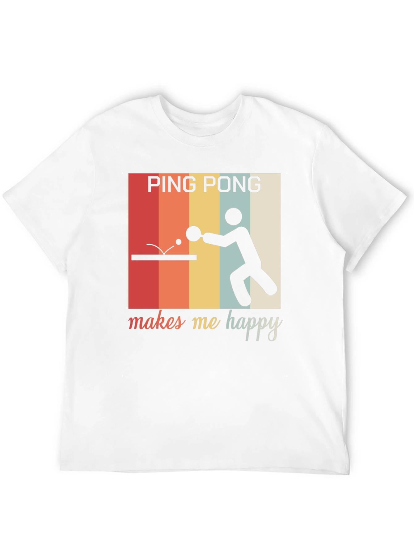 Ping Pong Makes Me Happy Graphic Tee