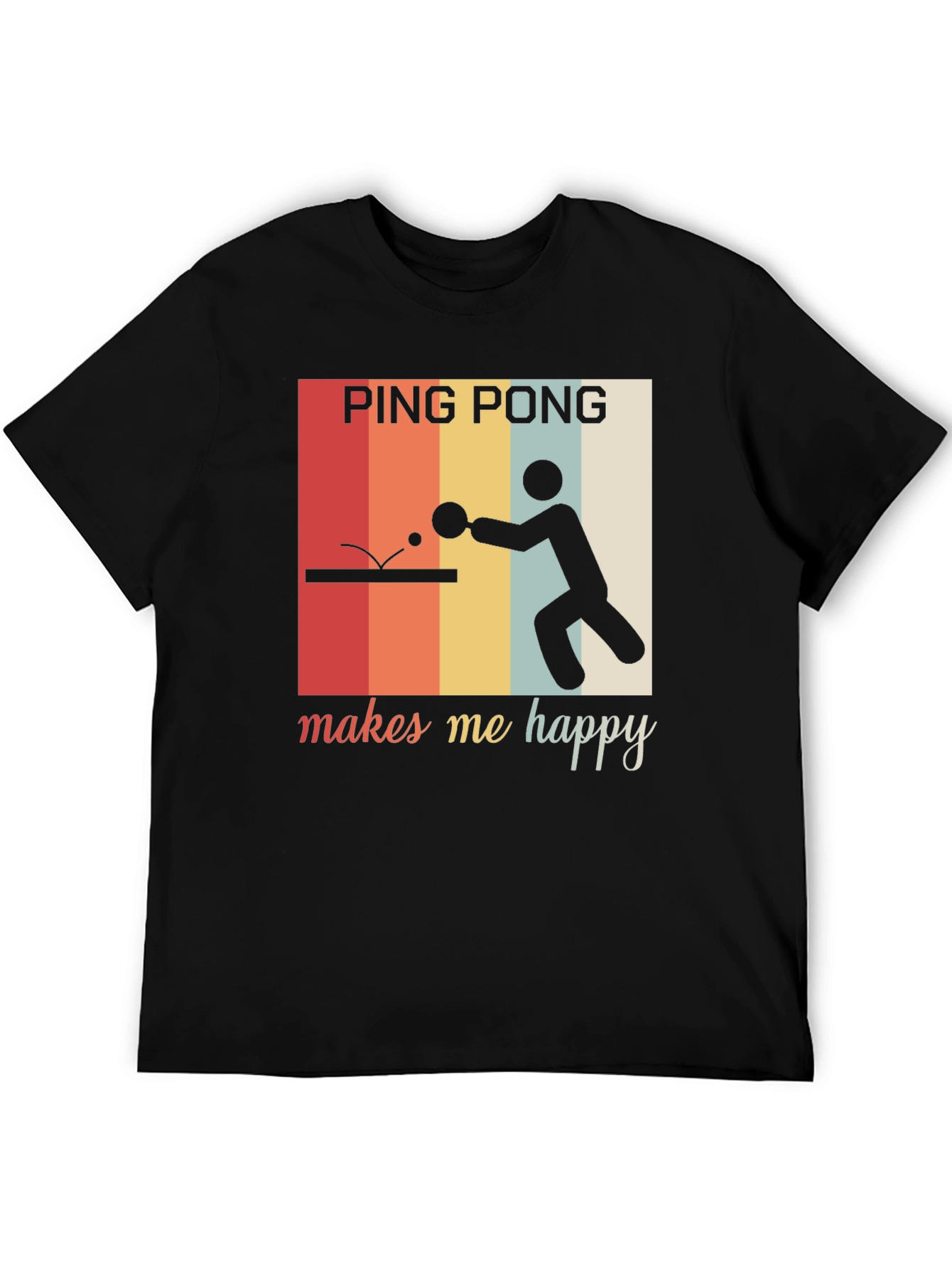 Ping Pong Makes Me Happy Graphic Tee