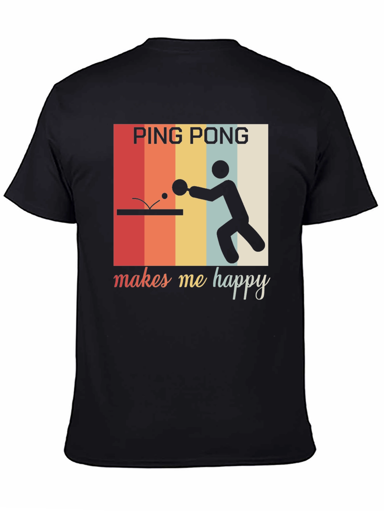 Ping Pong Makes Me Happy Graphic Tee