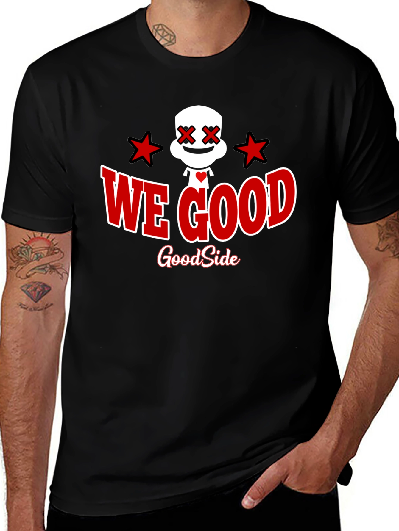 We Good GoodSide Graphic Black T-Shirt