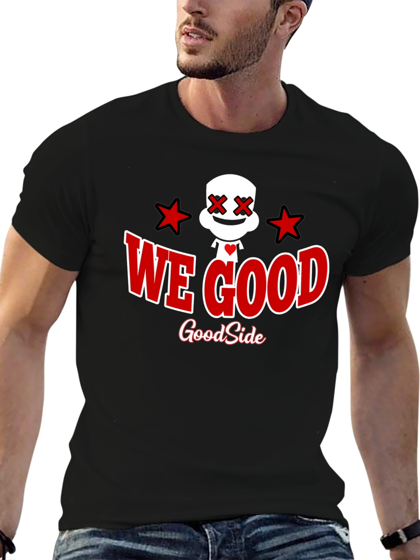 We Good GoodSide Graphic Black T-Shirt